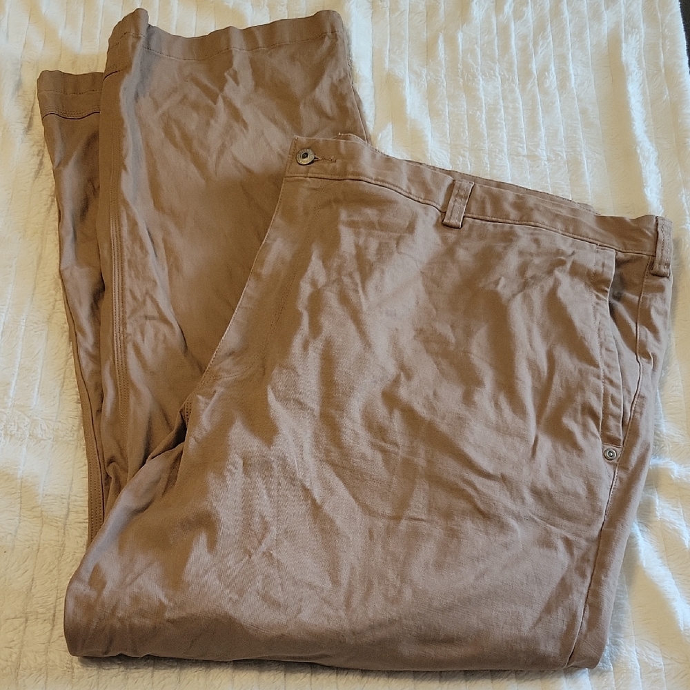 Duluth Trading Co Flex Ballroom Khakis Classic Straight-Leg Cotton Blend